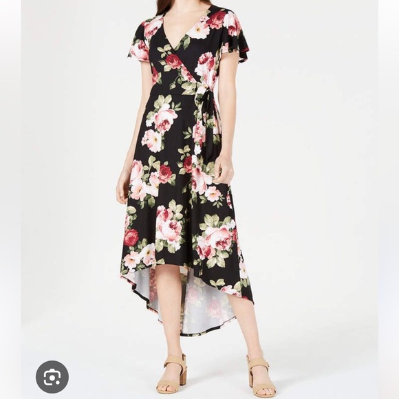 Faux Wrap Dress - Picture 1 of 7